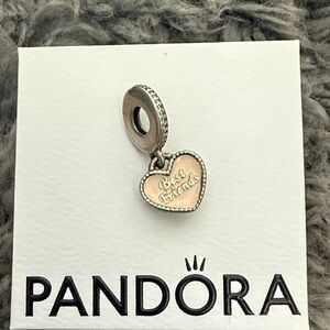 Pandora Heart Charm with Best Friends Engraving